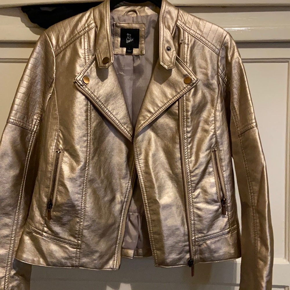 Rose gold jacket for kids.